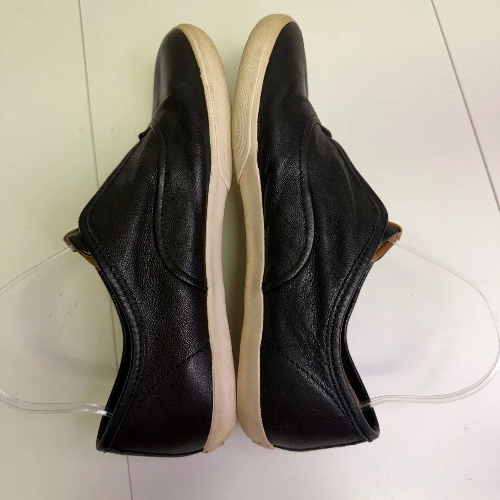 FRYE Women's‎ Black Leather Slip On Sneakers Shoes Size 9.5